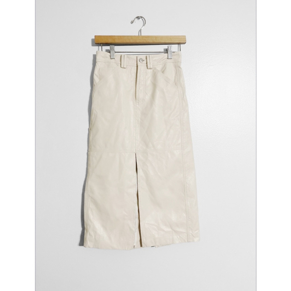 A.L.C. Alden Faux Leather Midi Skirt - Picture 2 of 8